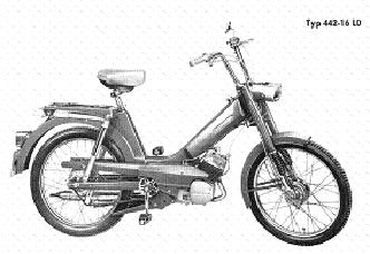 Zndapp-Ersatzteilliste Typ 442-17 L0 Automatic Mofa