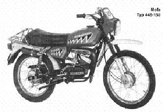 Zndapp-Ersatzteilliste Typ 448-150 Hai 25 Enduro