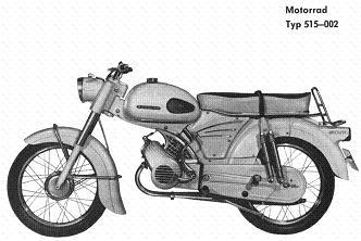 Zndapp-Ersatzteilliste Typ 515-058 KS50 Super