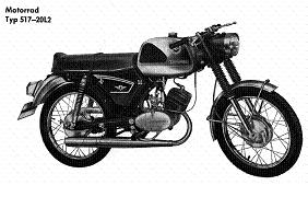 Zndapp-Schaltplan Typ 517 KS 50 Super Sport