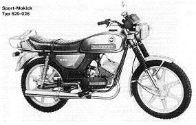 Zndapp-Ersatzteilliste Typ 529-026 GTS50