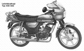 Zndapp-Ersatzteilliste Typ 530-050 KS80 Watercooled