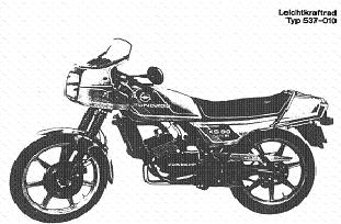 Zndapp-Schaltplan Typ 537 KS 80 Super