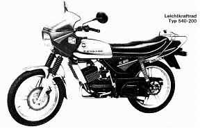 Zndapp-Schaltplan Typ 540-010 K 80