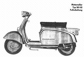 Zndapp-Ersatzteilliste Typ 561 RS50 Roller