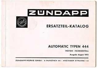 Original Ersatzteilliste Typ 444-02L0 und 444-04