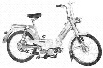 Zündapp Automatic 444 442 Mofa Stoßdämpfer Härteverstellbar schwarz 340mm NEU